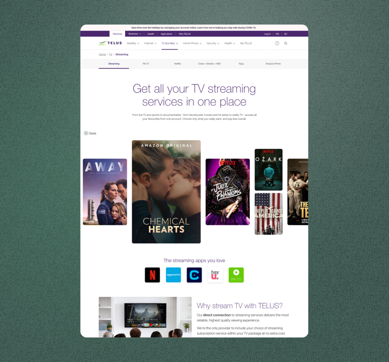 TELUS TV Bundles